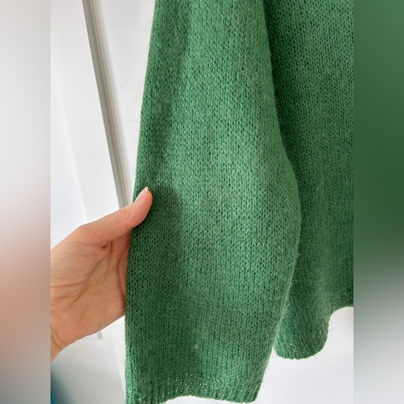 MOHAIR-WOOL BLEND V-NECK SWEATER - Picture 3 of 13